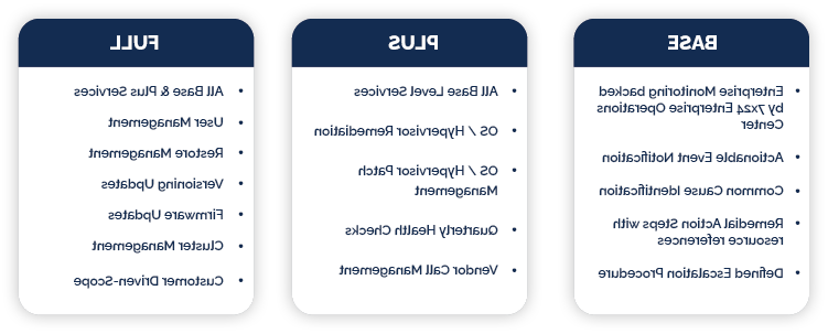 operating system patch management services - base, plus, full